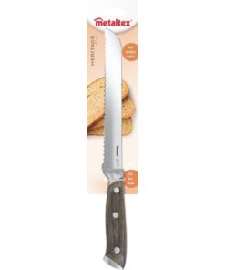 Alternative view of Metaltex Heritage Broodmes met Houten Greep 33 cm