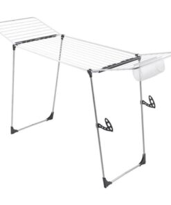 Metaltex Hurricane Droogrek 197x65x115 cm 24 m Drooglengte Zilver/Zwart