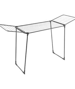 Metaltex Hydra Vleugeldroogrek 18 m Drooglengte Zwart