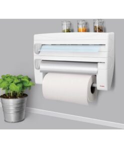 Alternative view of Metaltex Keukenrolhouder met Snijhulp Wit