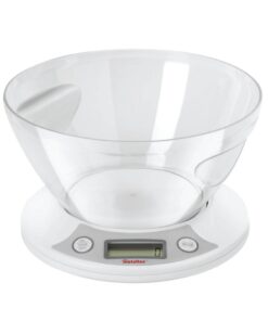 Metaltex Kitchen Helpers Pesa Digitale Keukenweegschaal + Kom 2.5L Wit