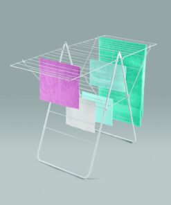 Alternative view of Metaltex Rotterdam Droogrek 25 m Drooglijn 134x58x98 cm Wit