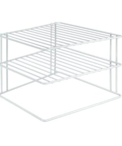 Metaltex Silos Space Bordenrek 2 Etages 25x25x19 cm Wit