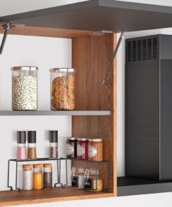 Alternative view of Metaltex Smart Kitchen Stapelrek voor Kruidenpotjes 29x7x14 cm Zwart 2 Stuks