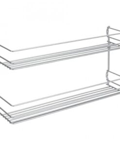 Metaltex Space Saver Smart Kitchen Pepito Kruidenrek 2 Etages 36x8x19 cm Zilver