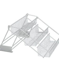 Metaltex Up and Down Rekje 33x28x22 cm Zilver