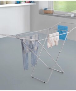 Alternative view of Metaltex Vulcano Tec Droogrek 18 m Drooglijn 55x180/106x100 cm Zilver