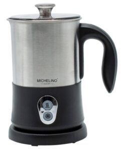 Michelino Melkopschuimer RVS/Zwart