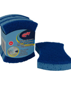 Multy Hydrofiel Schuim Schuursponzen 3 Stuks Blauw