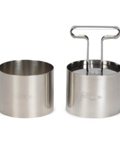 Alternative view of Patisse Garneerringen met Uitdrukker 7x5.5 cm 3-delig RVS