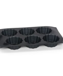 Alternative view of Patisse Mini Taartvorm 6 Vaks 29x17 cm Zwart/Siliconen