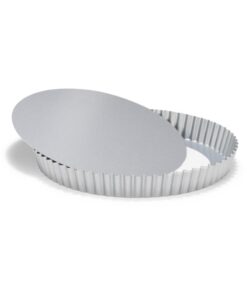 Patisse Quichevorm met Losse Bodem 24 cm Zilver