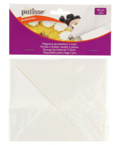 Patisse Wegwerp Spuitzakken 40 cm 5 Stuks Wit/Papier