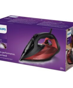 Alternative view of Philips DST7022/40 7000 Series HV-Stoomstrijkijzer Zwart/Rood