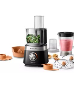 Alternative view of Philips HR7530/10 Viva Collection Compacte Keukenmachine Zwart/RVS