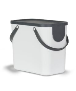 Rotho Albula Afvalscheidingsprullenbak 25L Mistletoe Wit