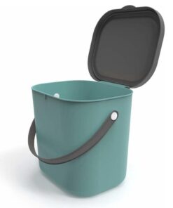 Alternative view of Rotho Albula Bioafvalbak 6L Groen/Antraciet