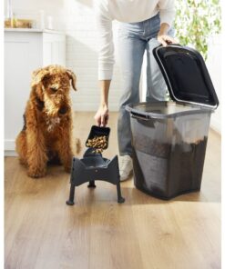 Alternative view of Rotho Archi Pet Food Container 38L Antraciet/Transparant