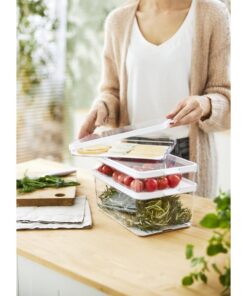 Alternative view of Rotho Cauma Set Koelkastorganizer 1.2L + 2.15L Transparant