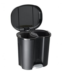 Rotho Duo Pedaalemmer 2x10L Zwart