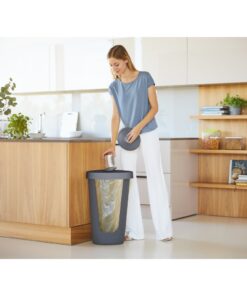 Alternative view of Rotho Fabu Afvalzak Houder 50L Antraciet