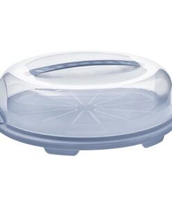 Rotho Fresh Taartdoos 34.5x35.5x11.6 cm Horizon Blauw/Transparant