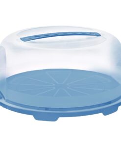 Rotho Fresh Taartdoos 34.5x35.5x16.5 cm Horizon Blauw/Transparant