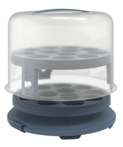 Alternative view of Rotho Fresh Taartdoos XL + Cupcake-Houders 35.5x34.5x26 cm Horizon Blauw/Transparant