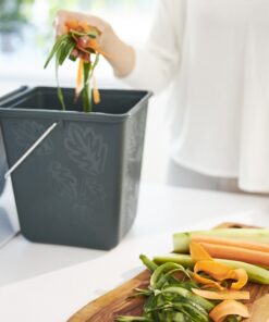 Alternative view of Rotho Groenafvalemmer 7L Donkergroen