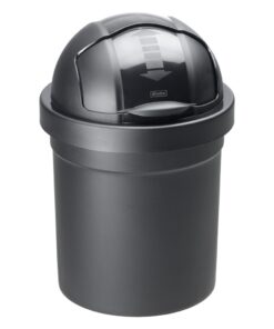 Rotho Roll Bob Afvalemmer 10L Zwart