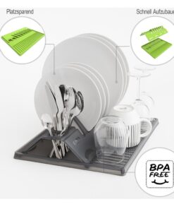 Alternative view of Rotho Space Wonder Opvouwbaar Afdruiprek 39x32x20 cm Cool Grey