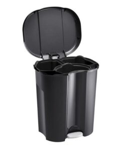 Alternative view of Rotho Trio Afvalemmer 10L + 2x15L Zwart