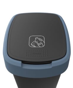 Alternative view of Rotho Twist Afvalbak 50L Horizon Blauw/Antraciet