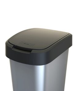 Alternative view of Rotho Twist Afvalbak 50L Zilver/Metallic