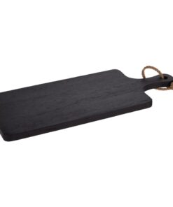 Rubberwood Snijplank 50x15x2 cm Zwart