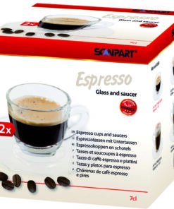 Alternative view of Scanpart Espresso Kop en Schotel 7cl 2 Stuks