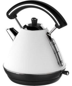 Schäfer Retro Waterkoker 1.7L 2200W Wit/Zwart/RVS