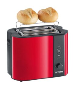 Severin AT2217 Broodrooster Rood/Zwart
