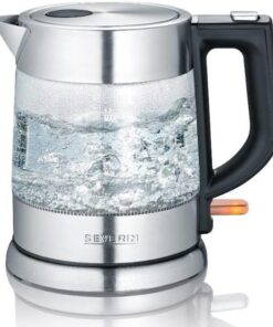 Severin WK3468 Waterkoker RVS/Glas 1L 2200W