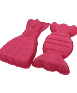 Silicone Bakvorm Snoep/Princes 17x3x32 cm Roze