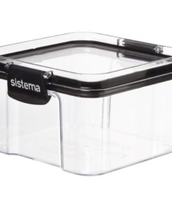 Alternative view of Sistema Voorraaddoos Tritan Vierkant 460 ml Transparant/Zwart