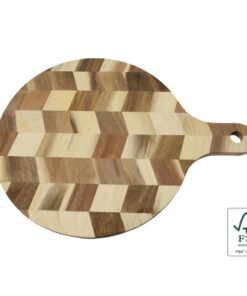 Snij-Serveerplank Acaciahout met Ophangoog 40x30x1.4 cm