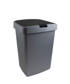 Sunware Delta Prullenbak Met Klep 50 L Antraciet