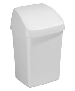 Sunware Delta Prullenbak met Swingdeksel 10L Wit