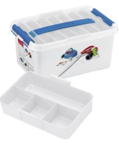 Alternative view of Sunware Q-Line Naaidoos 6L 30x20x14 cm Wit/Blauw