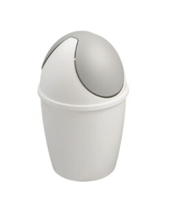 Sunware Tafelafvalemmer met Swingdeksel 1.5L Wit/Zilver