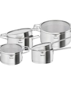 Tefal H852S8 Nordica Pannenset 4-delig RVS/Glas