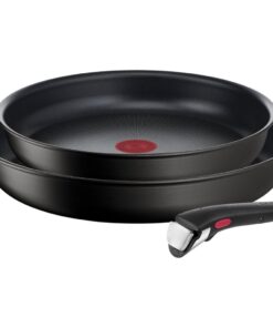Tefal Ingenio Unlimited Koekenpannen 24+28 cm met Handgreep Zwart