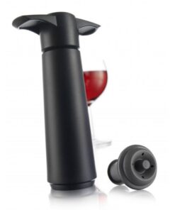 Vacuvin Wijnvacuümpomp + Dop Zwart