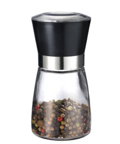 Westmark Glazen Kruidenmolen Zwart/Transparant